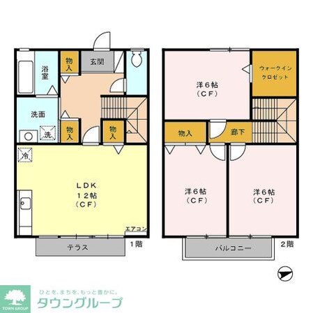 グリーンヒルII番館の物件間取画像